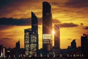 Abu Dhabi Skyline at sunset - Holiday