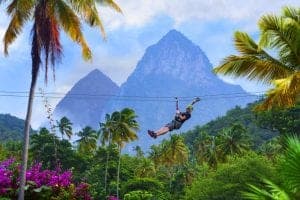 St Lucia holiday - zip lining
