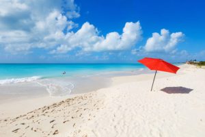 Antigua beach on a Caribbean holiday