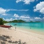 Fly to Grenada in teh Caribbean for gorgeous beaches like these on Carriacou Island