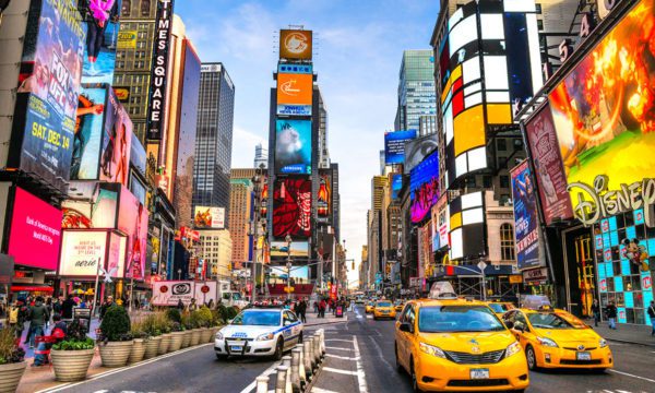 Fly to New York for incredible sights and the lights of Times Square