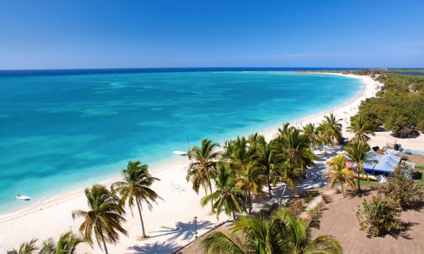 Beautiful tropical beach on holiday in Cuba